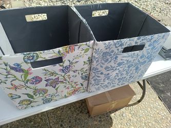 Floral Pattern Fabric Cubes 13 Inch X 2