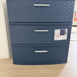 Plastic Dresser 3 Drawers 