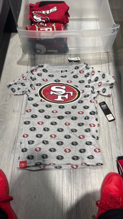 Fanatics San Francisco 49ers Heathered Gray All-Over Print T-Shirt