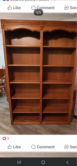 Oak shelf bookcase