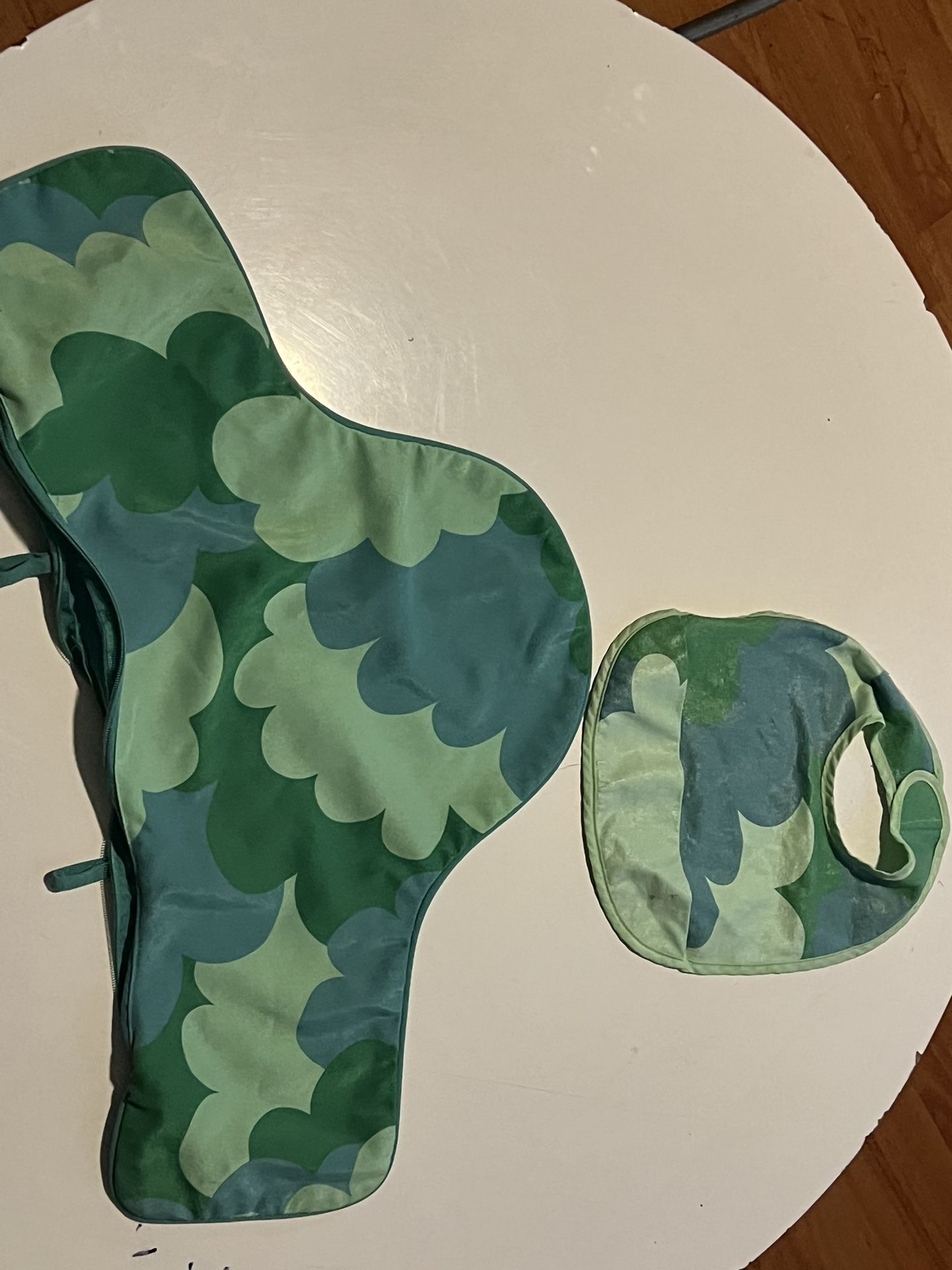 IKEA High Chair Cushion Cover And Matching Bib