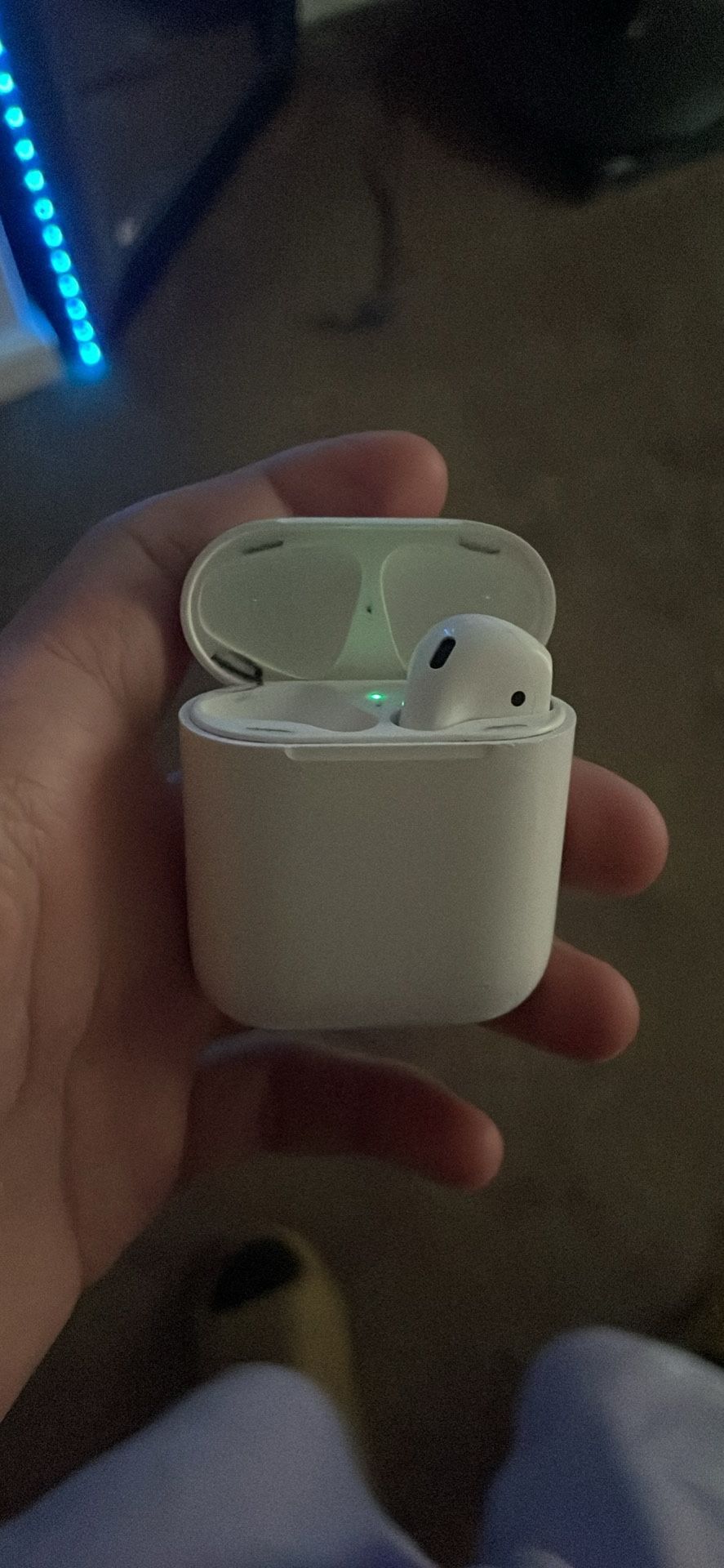 one airpod with case