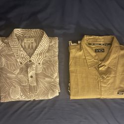 2 Tanoa Dress Shirts 