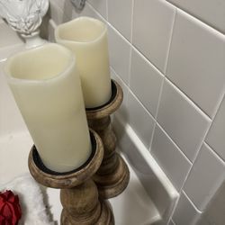 Wooden Candle Sticks