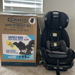 Brand New Graco 4Ever Extend2Fit DLX 4-in-1 Car Seat – In Box!