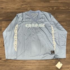 Chrome Hearts Sports Mesh Warm Up Jersey Blue 