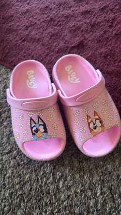 Toddler girl slides