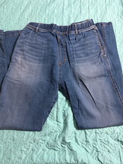 Los pantalon joggers de mezclilla elástica de Rufskin