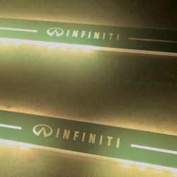 🔥 Infiniti LED Door Sill Plates – Pair with Chargers