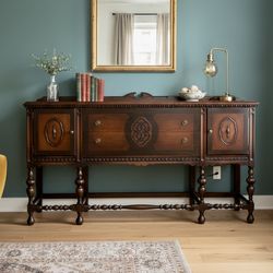 Vintage Jacobean style buffet | sideboard | dresser
