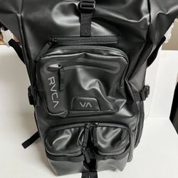 RVCA Zak Noyle III Camera Backpack Black Multiple Pockets Duffle NEw