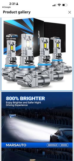 Marsauto Upgrade 9006 9005 Fog Bulb, Super Bright, 9006 9005 Combo Fog Light 360° Adjustable Plug-N-Play, Pack of 4