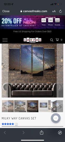 Milky Way Canvas Set