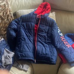 Dark Blue Tommy Hilfiger Puffer Jacket