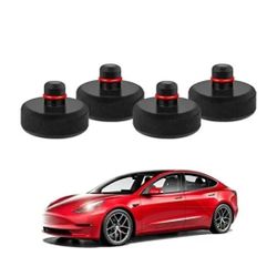 4Pcs Jack Point Pad Adapter Safety Increase Storage Bag For Tesla Model S X Y 3