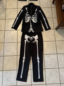 Skeleton Suit Halloween Costume