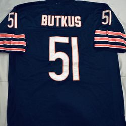 2X Size:This is a replica jersey of Hall of Fame linebacker Dick Butkus,