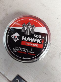 Hawki Pointed .177 Pellets 500ct