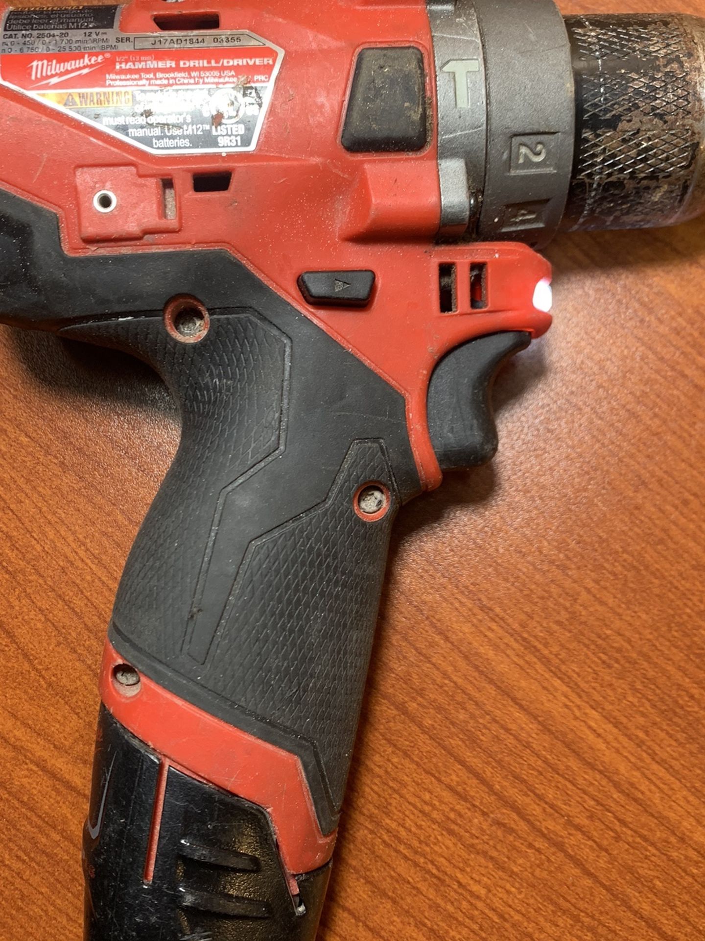 Milwaukee Fuel M12 Hammer Drill Model 2504-20