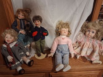 Porcelain doll collection
