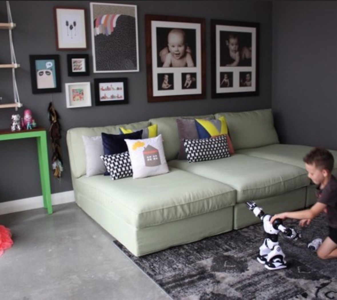 Ikea KIVIK Chaise Lounge Sofa Chair  New Office Nursery