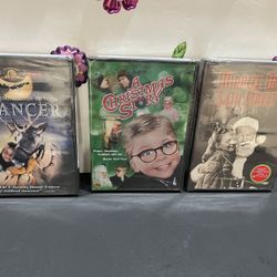 HOLIDAY DVD’s - PRANCER, A CHRISTMAS STORY & MIRACLE ON 34TH STREET - ALL NEW AND SEALED- $5.00 each