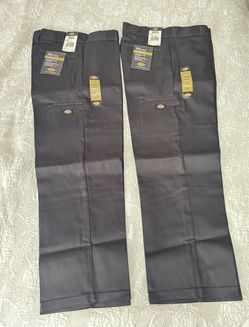 $35 each Dickies Mens Loose Fit Double Knee Twill Work Pants Black 34X30.