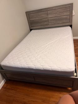 Bed and mattress