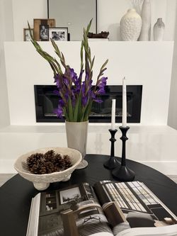 Black round coffee table for sale