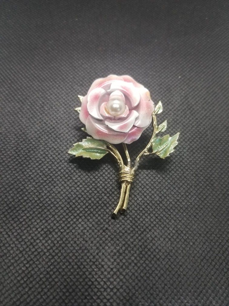 Rose Flower Brooch