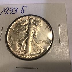 1933 S Walking Liberty Half 