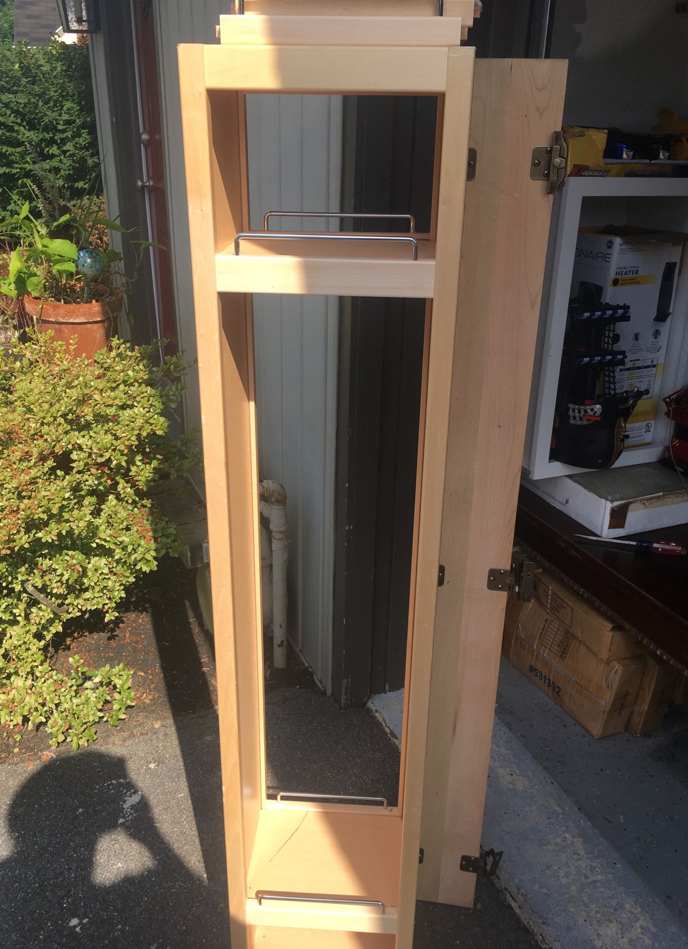 Pantry cabinet swing out door New 