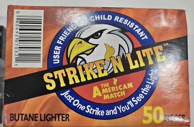Strike N Lite Butane Lighters 50-Pack