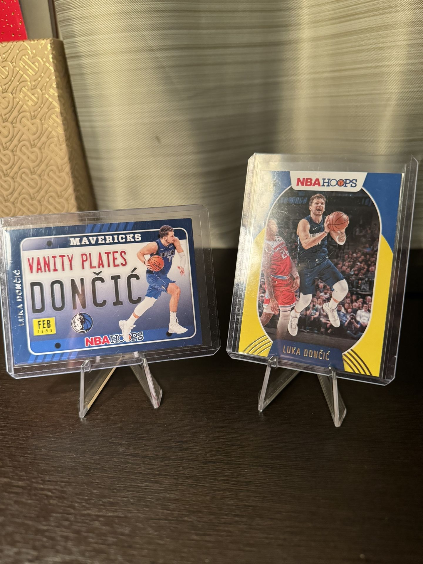Luka Doncic Vanity Plates & Gold NBA Hoops