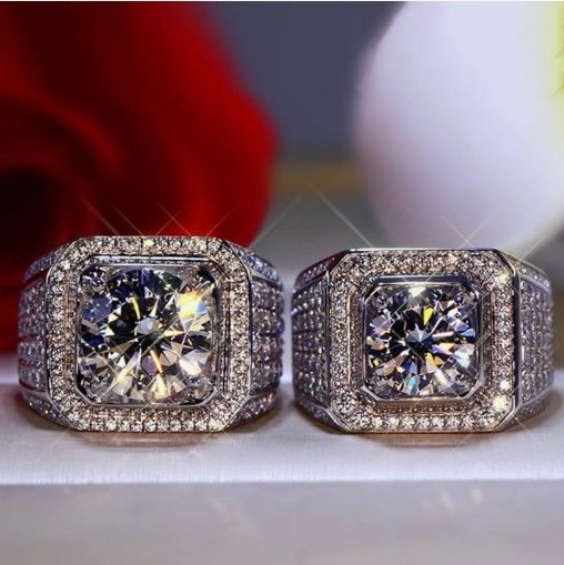 3ct Moissanite Diamond Ring Size 10 Nwb]
