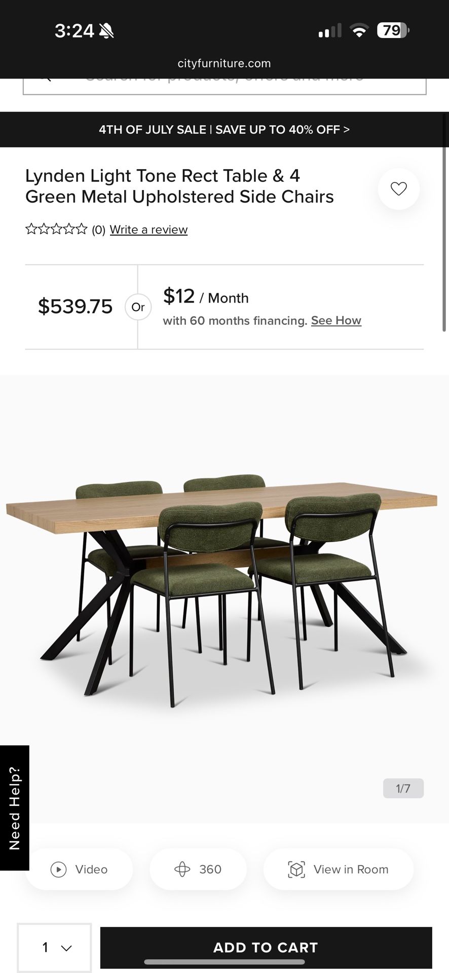 Dining Table And 6 Chairs (city Furniture)