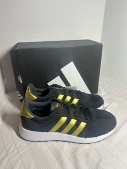Adidas Run 60s 2.0 GX1714 Black Yellow Running Shoes Men’s Size 9.5 New w/ Box