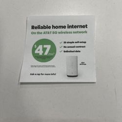 You can get home internet with us at Cricket for just $47/mo