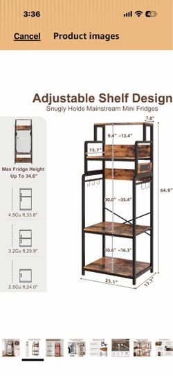 New mini fridge microwave combo stand