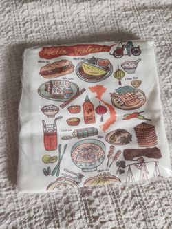 vietnam food tote bag 12x12