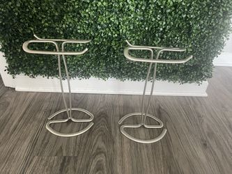 2 Hand Towel Holder Stand, Free-Standing Towel Rack, Tower Bar for Bathroom Kitchen