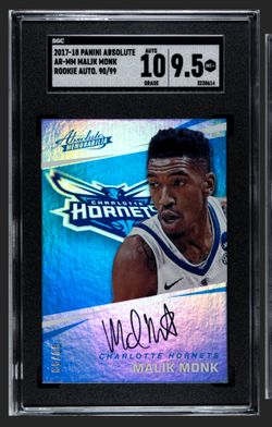 2017-2018 Panini Absolute Memorabilia Malik Monk Rookie Autograph #AR-MM
