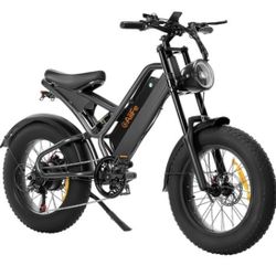 AILIFE X20B Electric Bike, 20*4.0 inch Fat Tires 1000W Motor 48V 15Ah Battery 48km/h Max Speed 100km Max Range SHIMANO 7-speed LCD Display