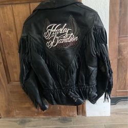 Vintage leather riding jacket