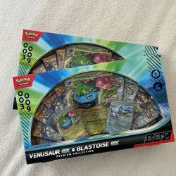 Venusaur and Blastoise Premium Collection Pokemon Cards