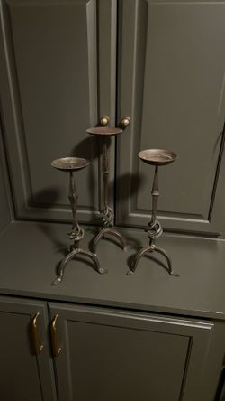 Wrought Iron Candle Holders
