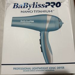 Babyliss Pro Titanium Hair Dryer New In Box( Box is a little dent) 