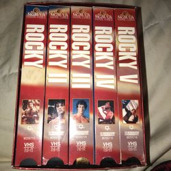 ROCKY 1-5 VHS 📼 COLLECTION!!!