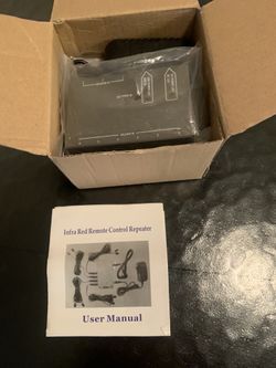 Remote control center. Use your remote with cable box in cabinet