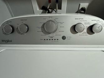 Whirlpool Washer, Top Load, White
